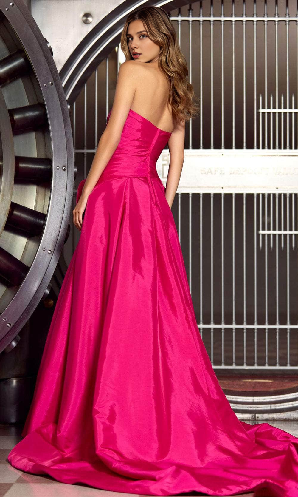 Prom Dresses Shops Sweetheart Strapless Evening Gown Floor Length With Hight Slit Prom Clothing Formal Women's Dresse